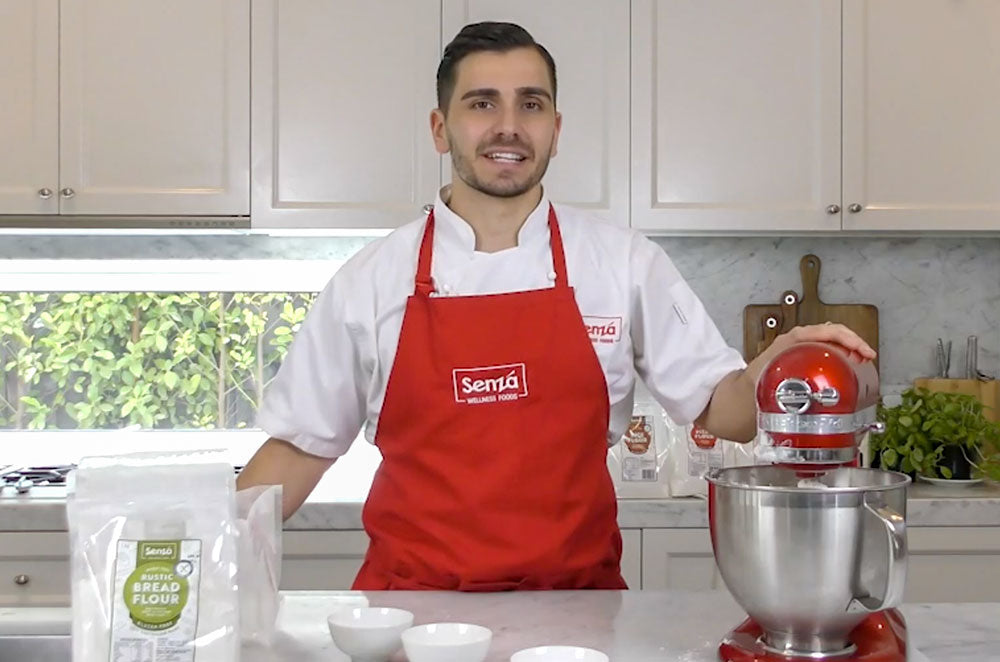 how to make gluten free bread using Senza, with andrea cozzolino