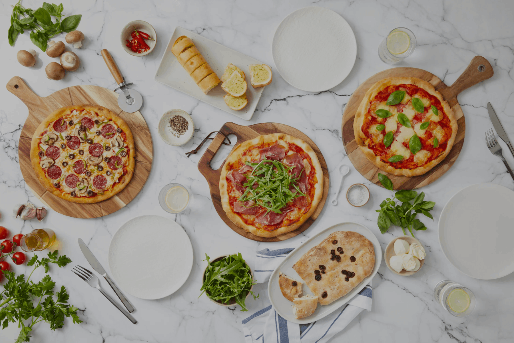 senza gluten free pizza and focaccia